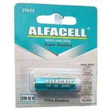 Bateria Alcalina 12V A27 23A5 Alfacell 1un