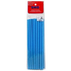 Canudo de Papel Azul 5,5mmx19,5cm com 20 Unidades BWB